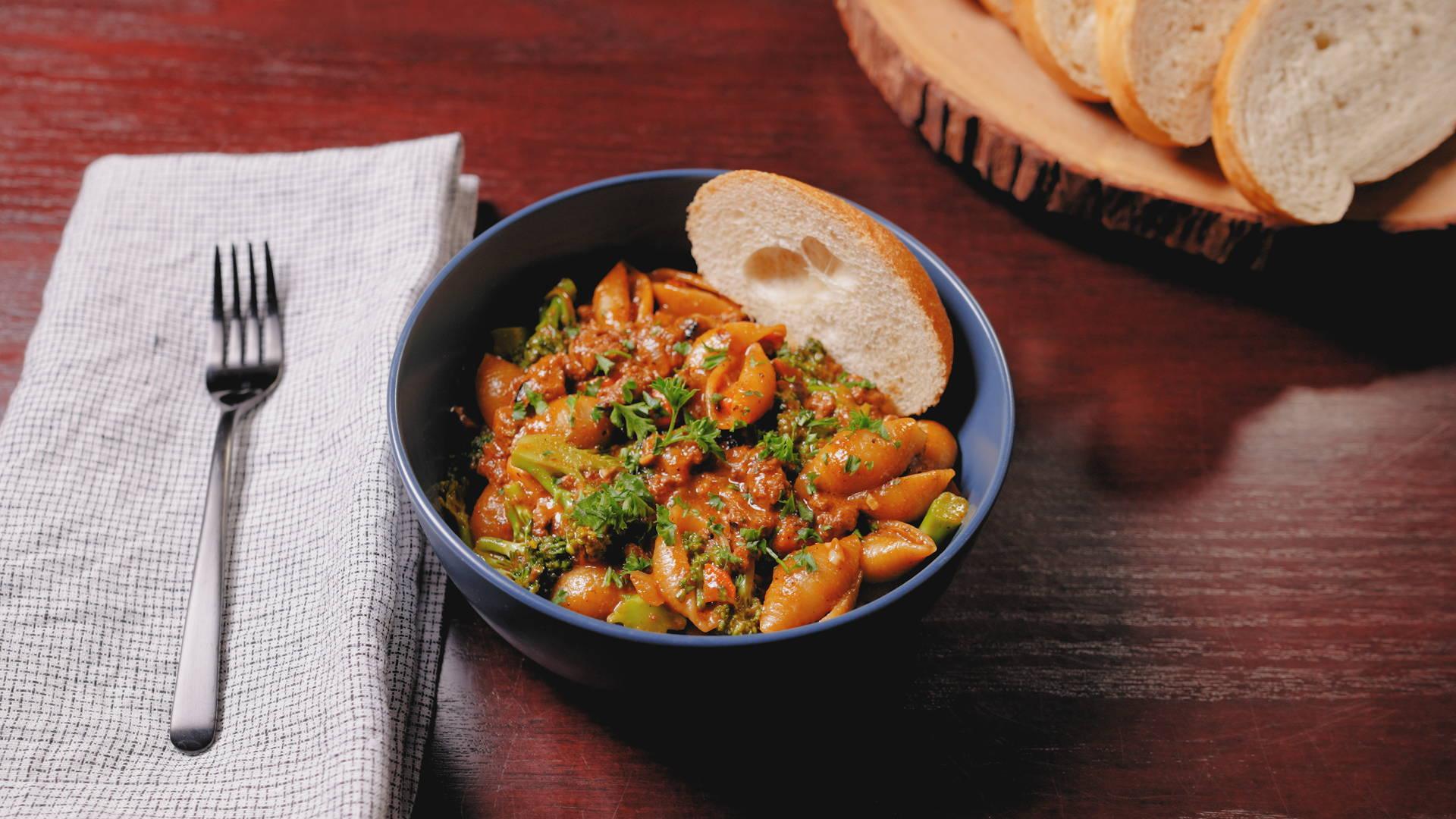 Gourmet Hamburger Helper Skillet with Wagyu Ground Beef